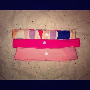 3 Lulu lemon headbands